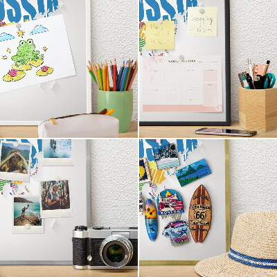 Magnettafel Metall mit Rahmen in Schwarz Farbkarte