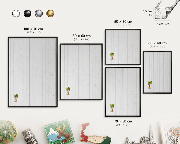 Magnettafel Metall mit Rahmen in Schwarz Whiteboards