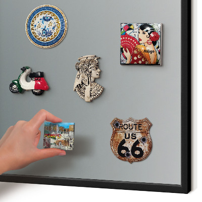 Magnettafel Metall mit Rahmen in Schwarz Blauer Farbverlauf