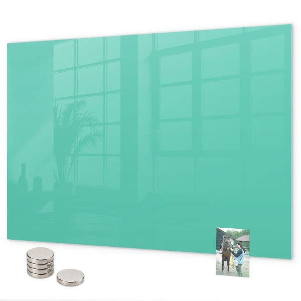 Magnettafel Türkisfarben