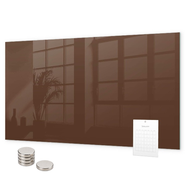 Magnettafel Braune Farbe