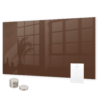Magnettafel Braune Farbe