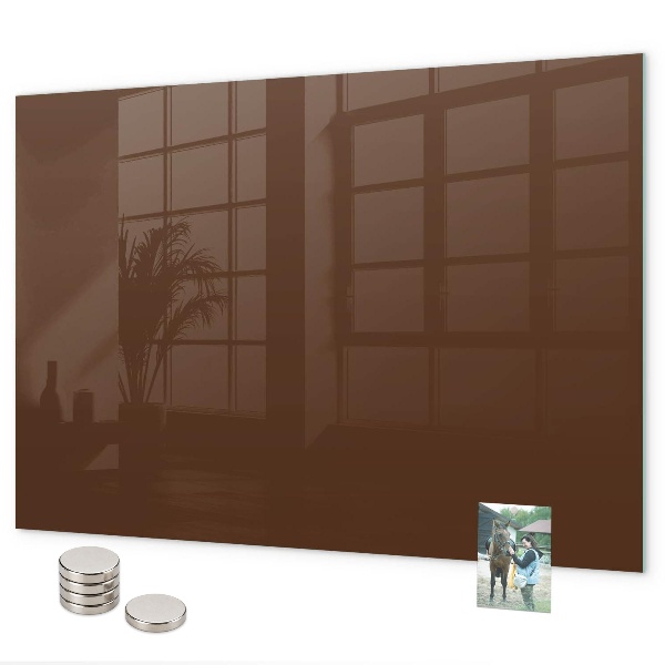Magnettafel Braune Farbe