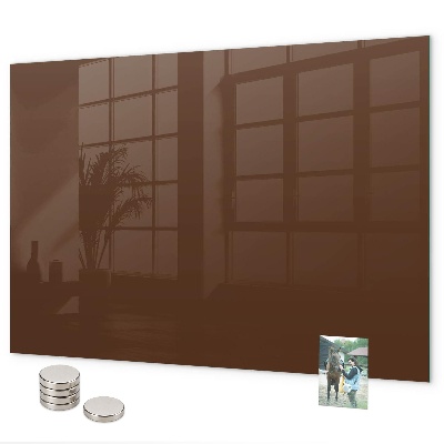Magnettafel Braune Farbe