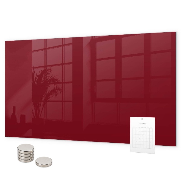 Magnetwand Burgunderrote Farbe
