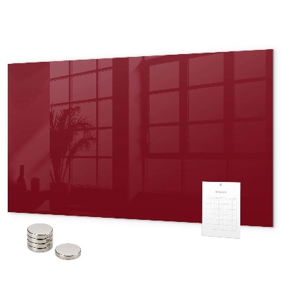 Magnetwand Burgunderrote Farbe