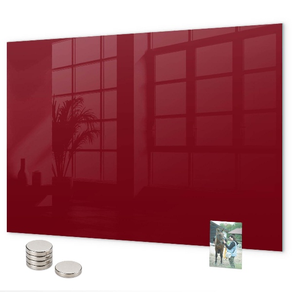 Magnetwand Burgunderrote Farbe