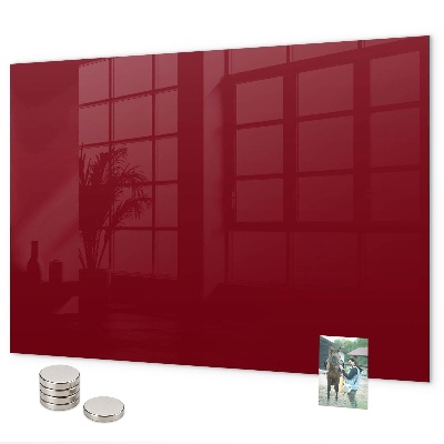 Magnetwand Burgunderrote Farbe