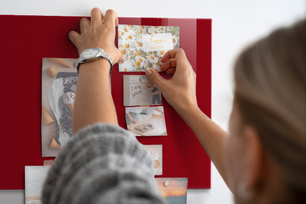 Magnettafel Rote Farbe
