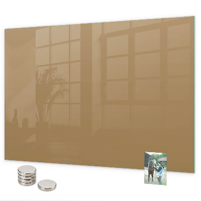 Magnetwand Dunkelbeige Farbe