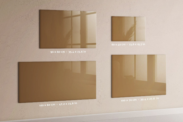 Magnetwand Dunkelbeige Farbe