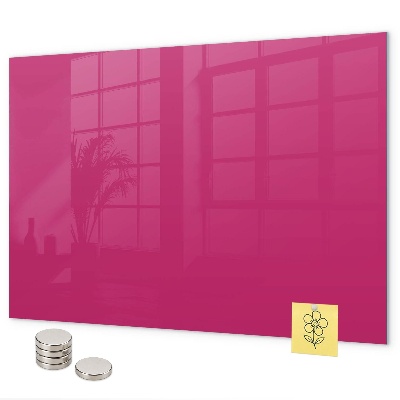 Magnettafel Intensive rosa Farbe