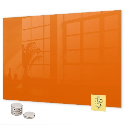 Magnettafel in der Farbe Orange