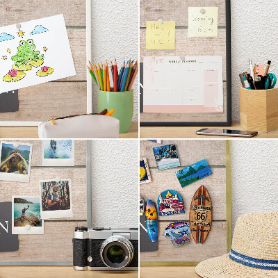 Dekoratives Magnetboard aus Metall in Silberrahmen Motivation jeden Tag