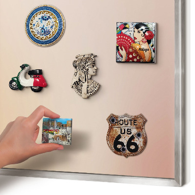 Metalltafel für Magnete mit silbernem Rahmen Zartes Beige