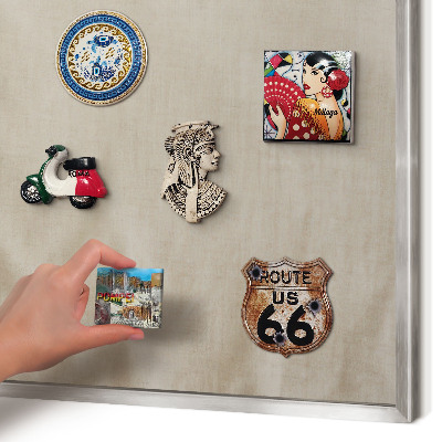 Metalltafel für Magnete mit silbernem Rahmen Beige ruhig
