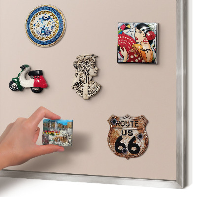 Metalltafel für Magnete mit silbernem Rahmen Beige-Rosa