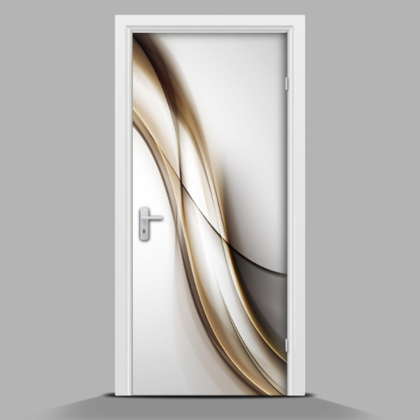 Selbstklebende Türtapete mit Motiv Abstraktion