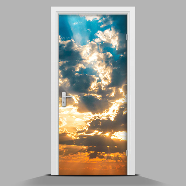 Selbstklebende Türposter Blick aus dem Flugzeug