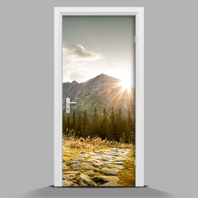 Türaufkleber In den Bergen