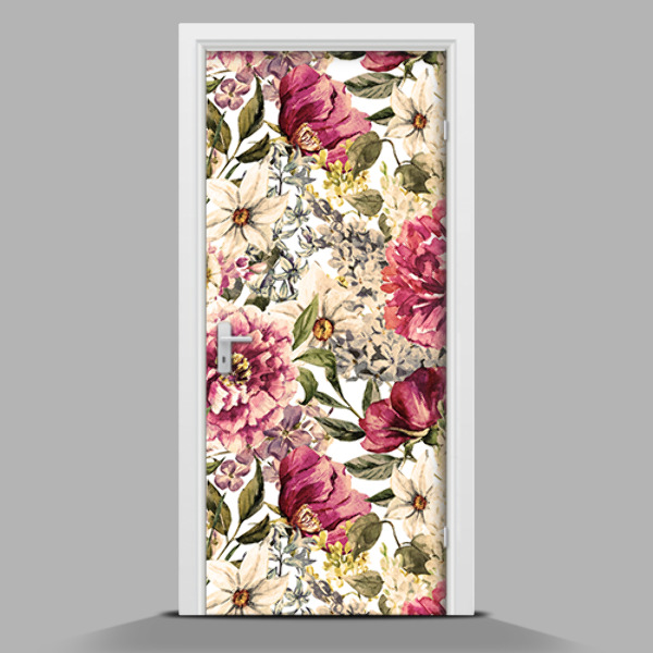 Selbstklebende Türposter Wie in einem Garten