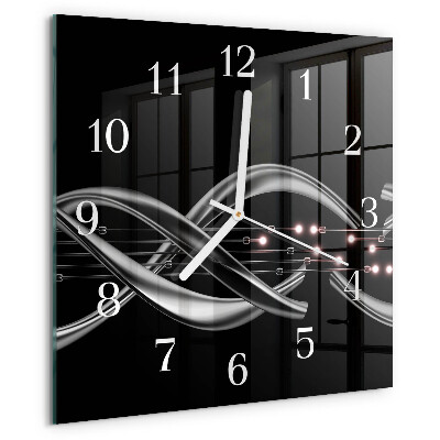 Wanduhr quadratisch Abstraktion