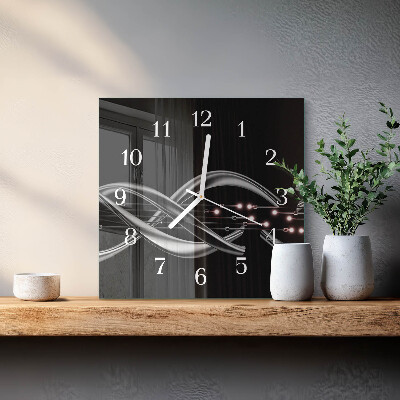 Wanduhr quadratisch Abstraktion