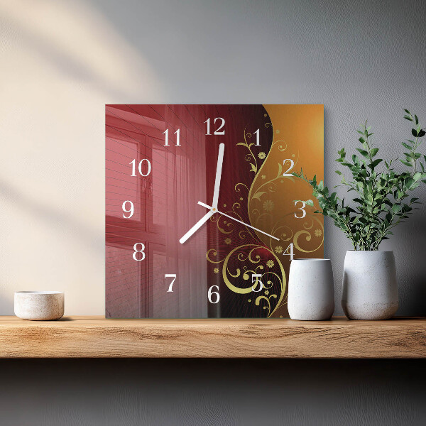 Wanduhr quadratisch Abstraktion