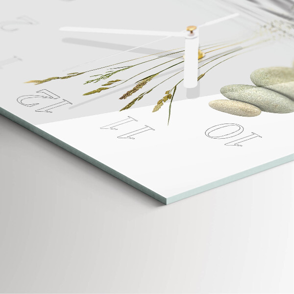 Wanduhr quadratisch Steine