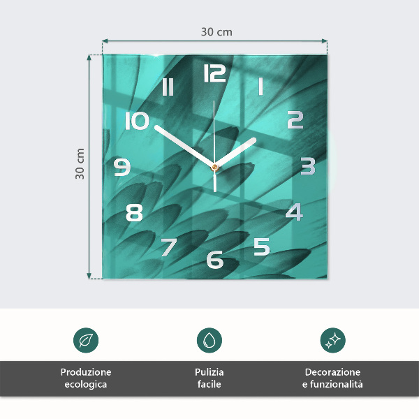 Wanduhr quadratisch Sonnig