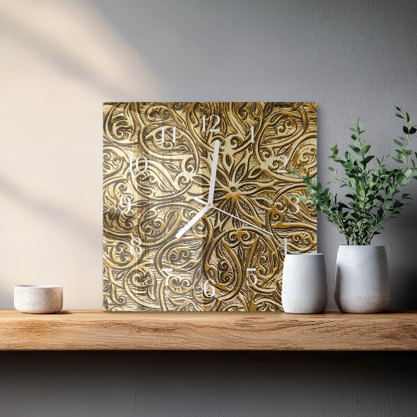 Wanduhr quadratisch Mosaik