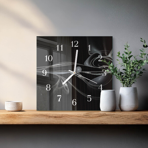 Wanduhr quadratisch Abstraktion