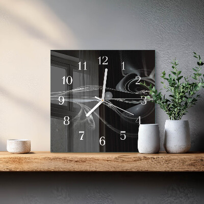 Wanduhr quadratisch Abstraktion