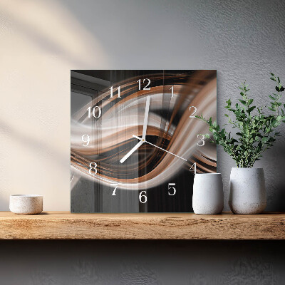 Wanduhr quadratisch Abstrakte Kunst