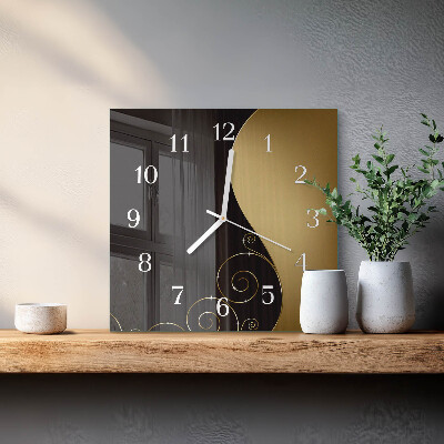 Wanduhr quadratisch Abstrakte Kunst