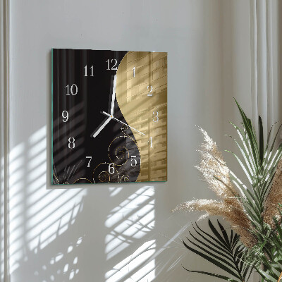 Wanduhr quadratisch Abstrakte Kunst