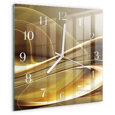 Wanduhr quadratisch Abstrakte Linien