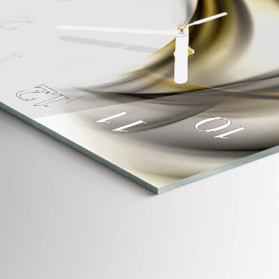 Wanduhr quadratisch Abstrakte Linien