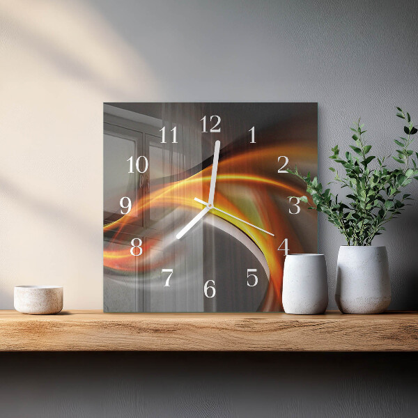 Wanduhr quadratisch Abstraktion
