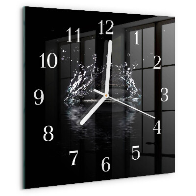 Wanduhr quadratisch Wasser