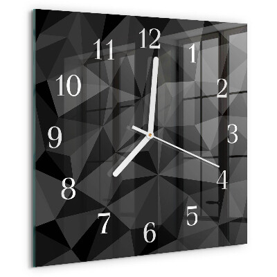 Wanduhr quadratisch 3D-Muster