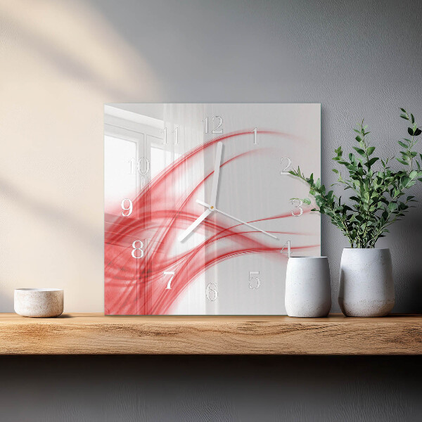 Wanduhr quadratisch Abstrakte Kunst