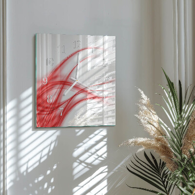 Wanduhr quadratisch Abstrakte Kunst