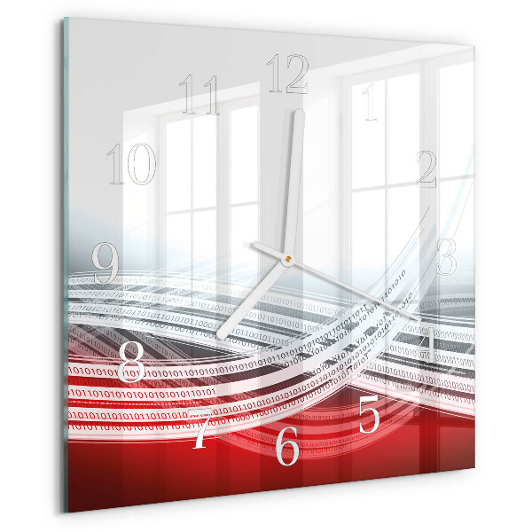 Wanduhr quadratisch Abstraktion