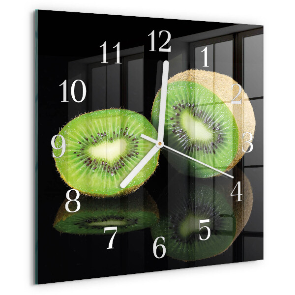 Wanduhr quadratisch Kiwi