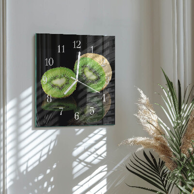 Wanduhr quadratisch Kiwi