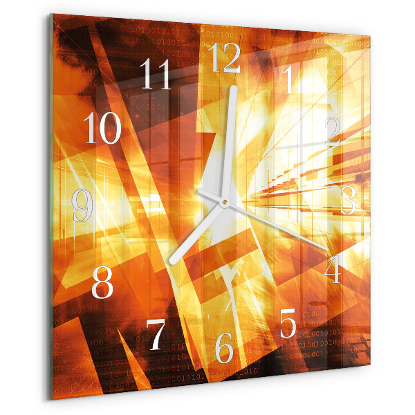 Wanduhr quadratisch Abstraktion
