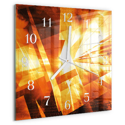 Wanduhr quadratisch Abstraktion