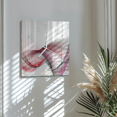 Wanduhr quadratisch Abstrakte Kunst