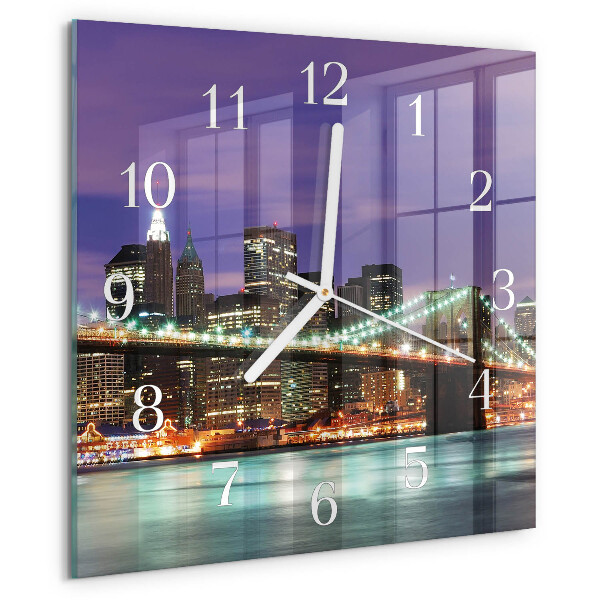Wanduhr quadratisch Horizontbrücke